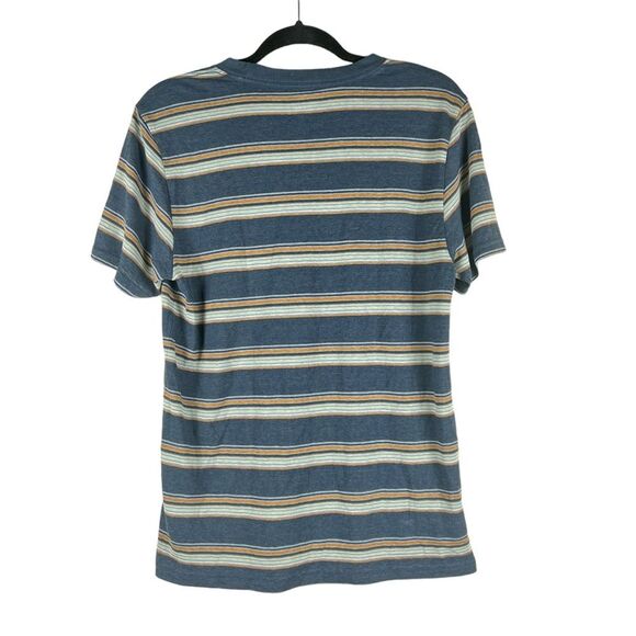 Prana Cardiff short sleeves shirt with chest pocket Nautical Stripe size small - Picture 7 of 11